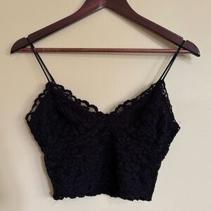 Express| Feminine Black Lace Bralette Cami Top Sz M